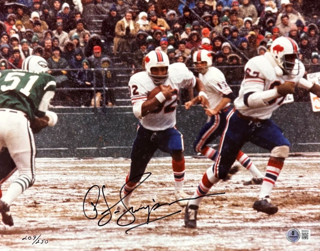 OJ Simpson Signed 11x14 Buffalo Bills Photo LE/250 BAS