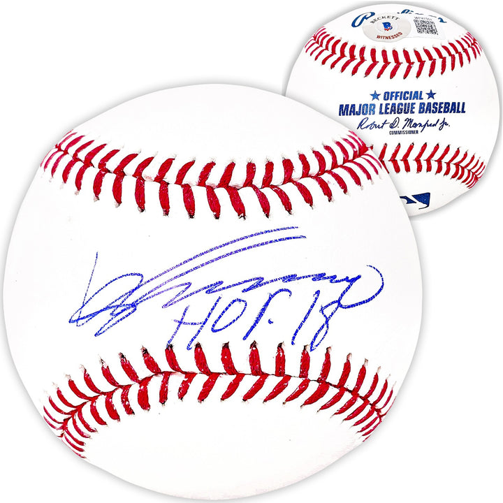 Vladimir Guerrero Sr. Signed MLB Baseball Anaheim Angels "HOF 18" Beckett Wit