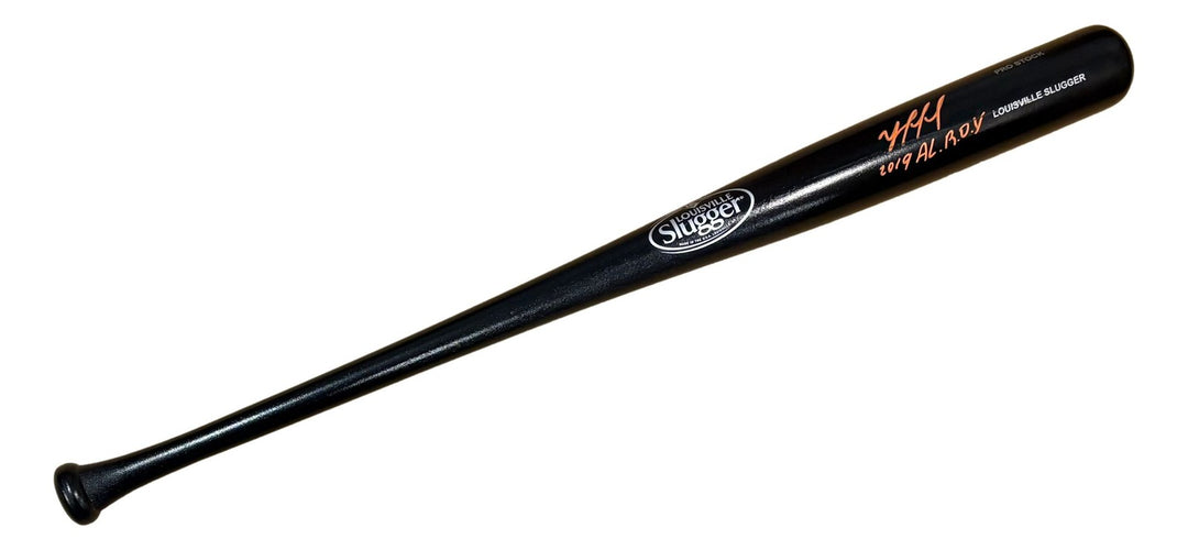 Yordan Alvarez Astros Signed Black Louisville Slugger Bat 2019 AL ROY BAS