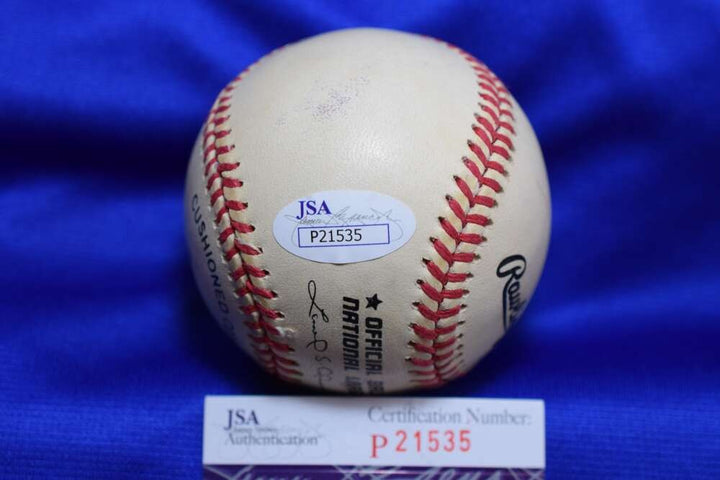 Del Crandall JSA COA Autograph National League ONL Signed Baseball 8x All Star