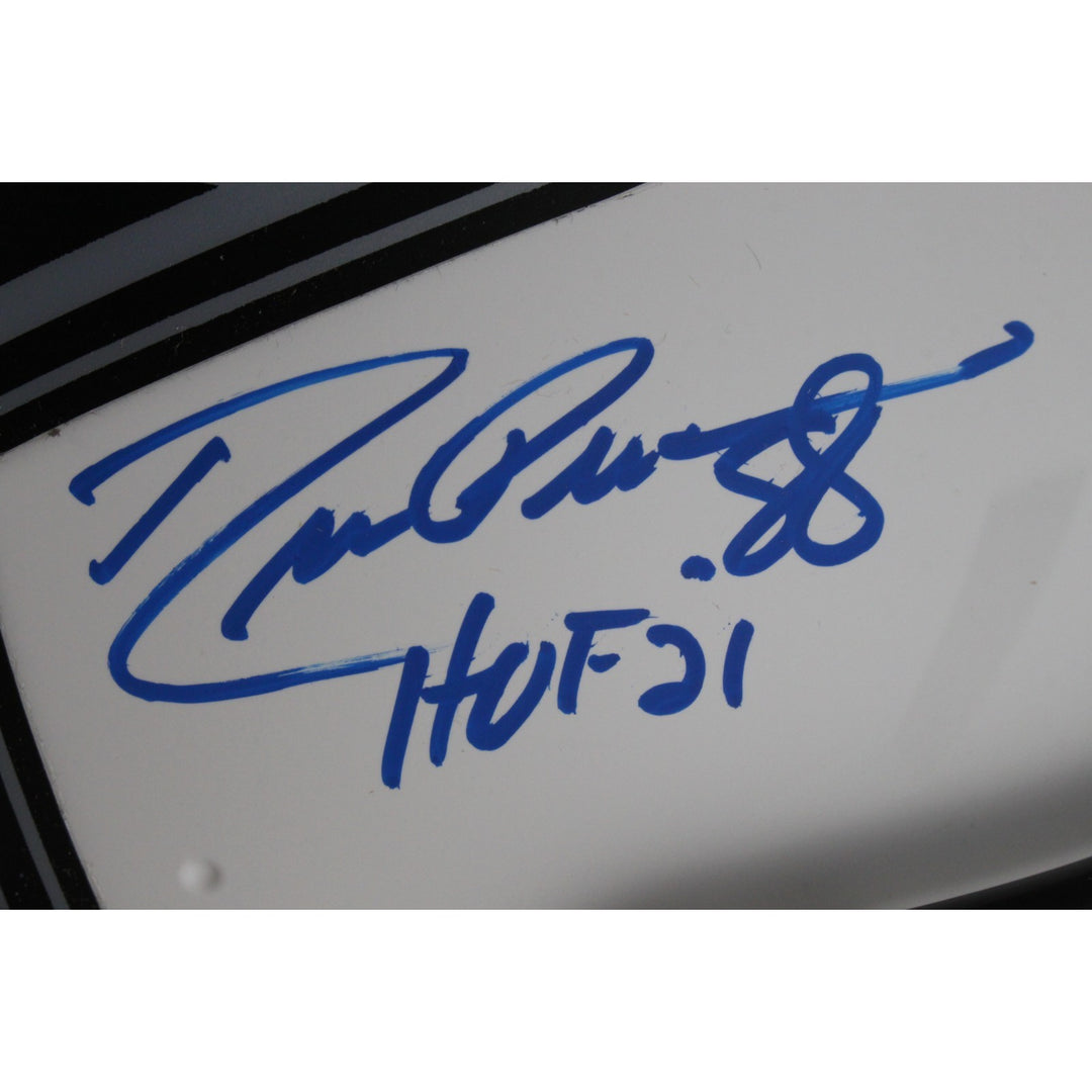 Pearson/Staubach/Dorsett Signed Dallas Cowboys Lunar Pro Helmet HOF BAS 50054