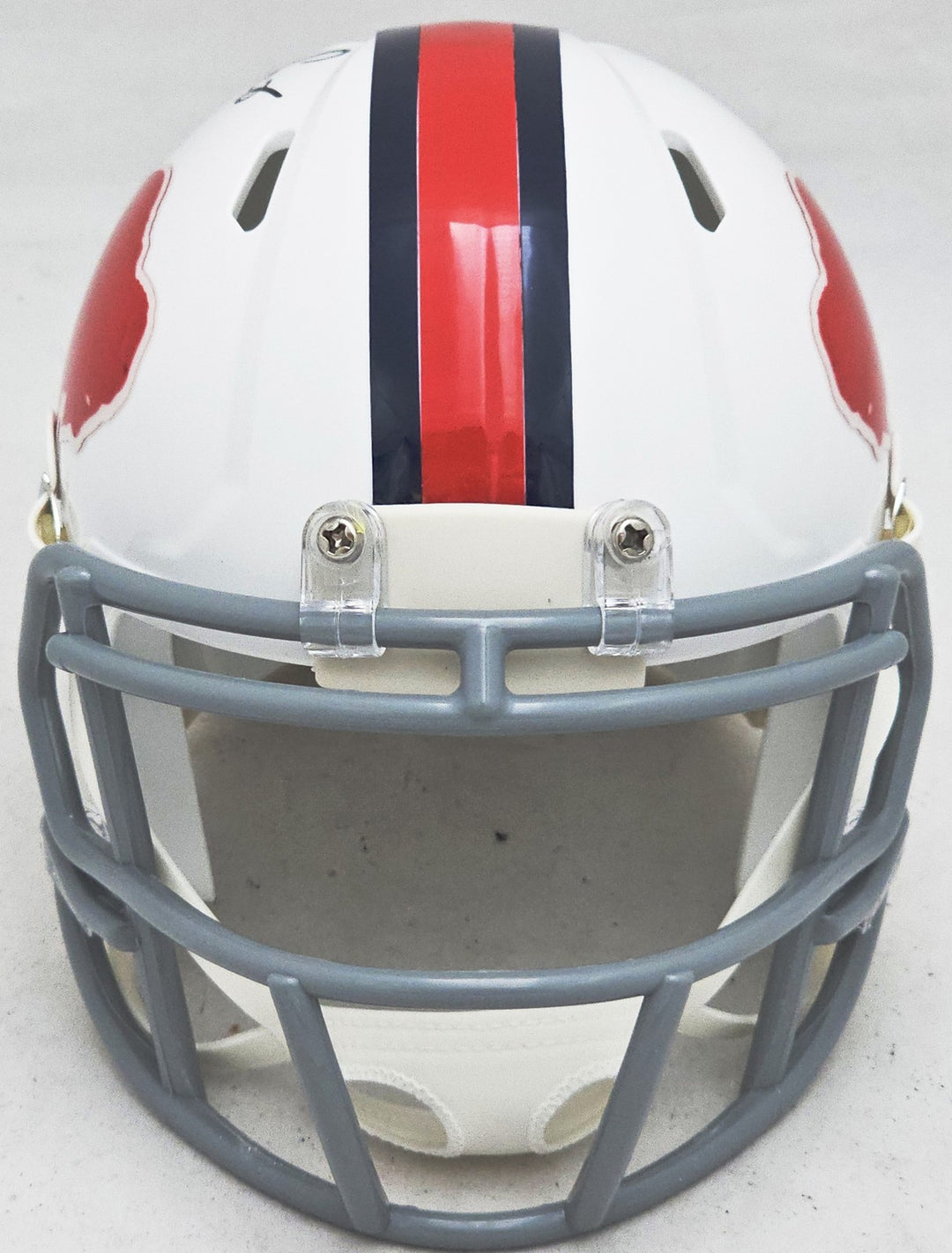 Thurman Thomas Signed 65-73 Bills Throwback White Speed Mini Helmet Beckett Wit