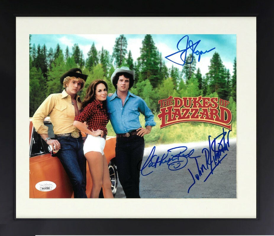 Dukes of Hazzard signed 16X20 Photo Tom Wopat/John Schneider/Catherine Bach-JSA