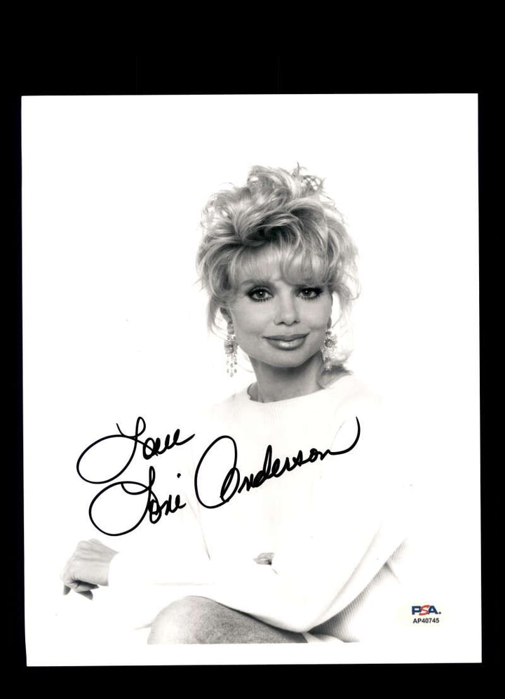 Loni Anderson PSA DNA Coa Signed 8x10 Photo Autograph