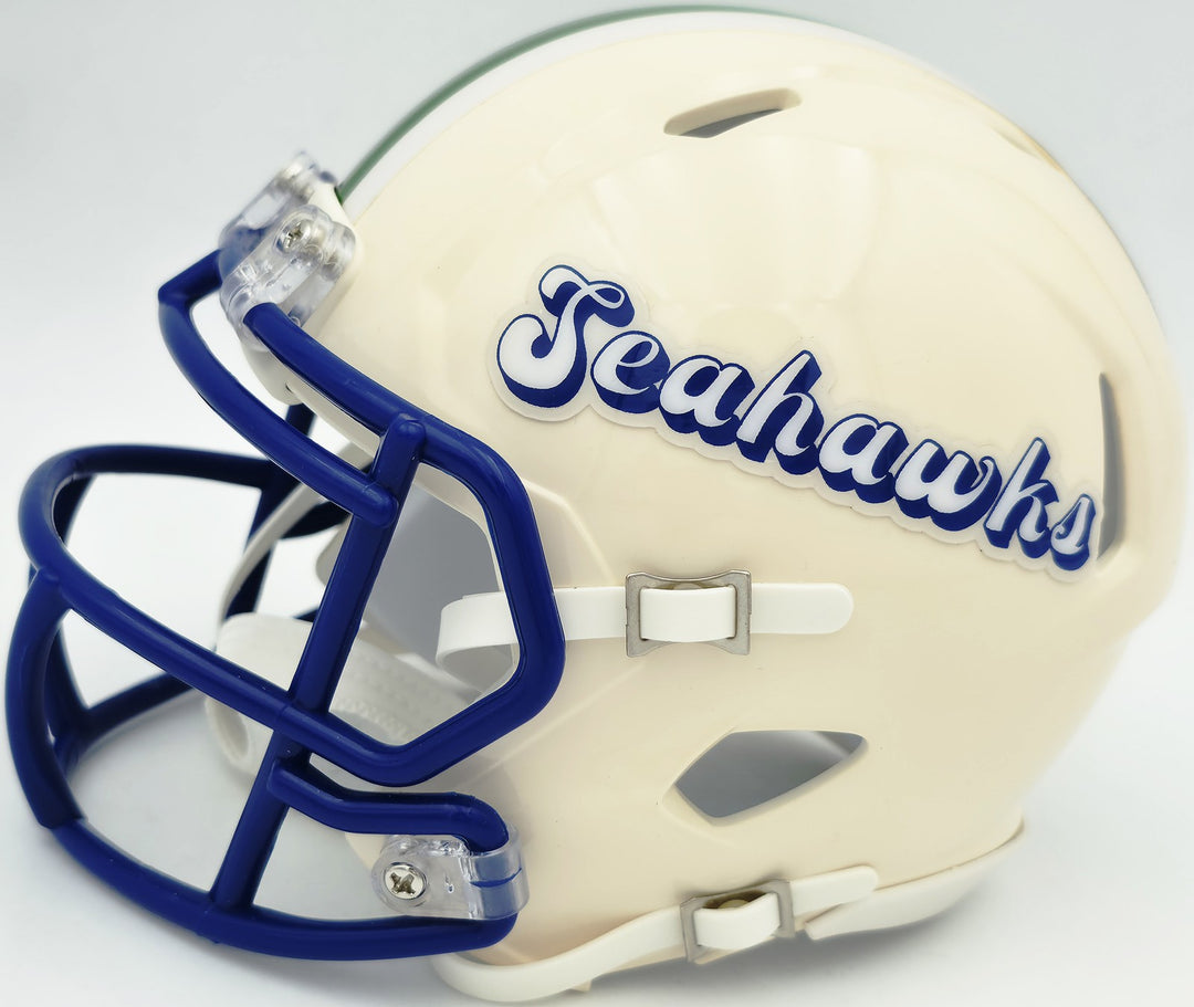 Rashid Shaheed Signed Seattle Seahawks Cream Retro Speed Mini Helmet MCS Holo
