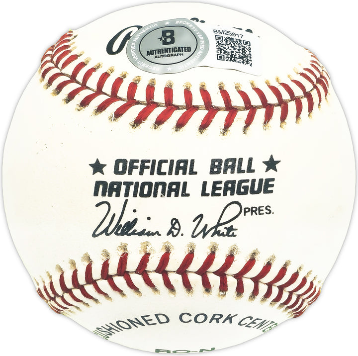 Fred Sington Signed NL Baseball Brooklyn Dodgers Beckett #BM25917