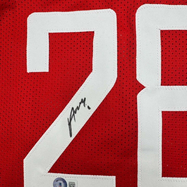 Autographed/Signed Alperen Sengun Houston Red Jersey Beckett BAS COA