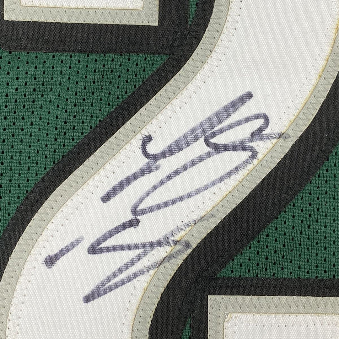 Autographed/Signed LESEAN MCCOY Philadelphia Green Jersey JSA COA Auto