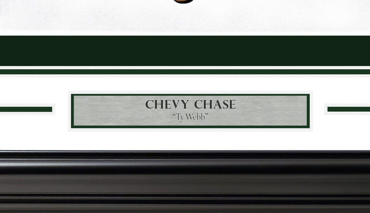 Chevy Chase Signed Framed White Caddyshack Golf Pin Flag Beckett BAS Witness