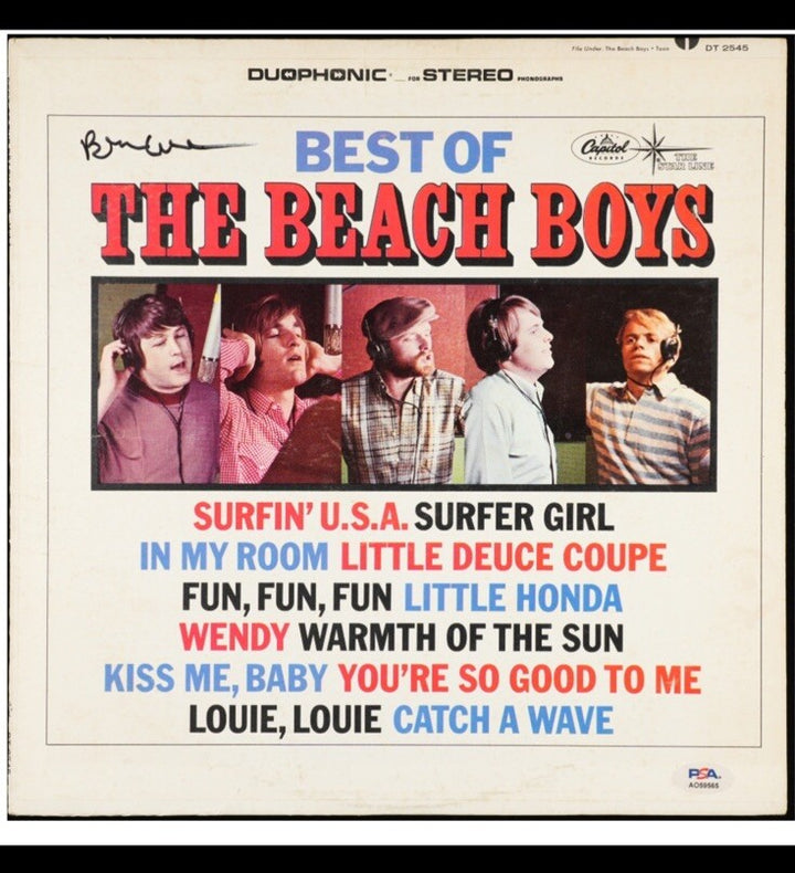 Brian Wilson Signed The Best Of The Beach Boys Album Mint Auto Psa Coa