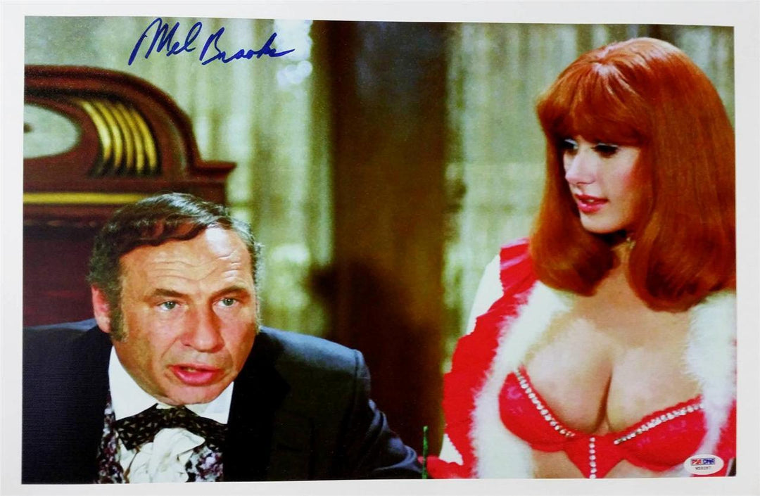 MEL BROOKS SIGNED Blazing Saddles 11x17 CANVAS PHOTO PRINT PSA/DNA
