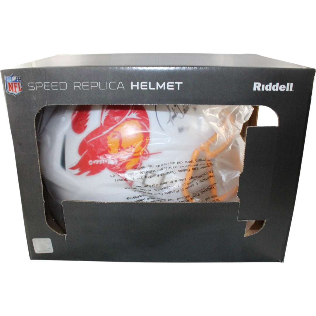 Ronde Barber Autographed Tampa Bay Buccaneers F/S TB Helmet HOF Beckett 55451