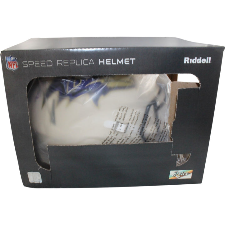 Ray Lewis Signed Baltimore Ravens F/S Retro Helmet Beckett Witnessed 57528