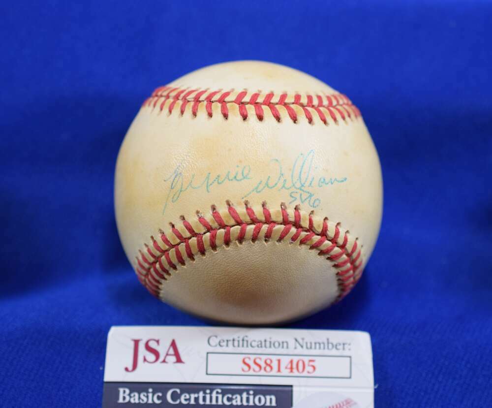 Bernie Williams Early JSA Coa Autograph American League OAL Signed BasebaLL