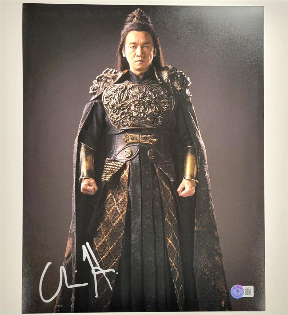 Chin Han signed Mortal Kombat Shang Tsung 11x14 photo autograph (A) Beckett BAS