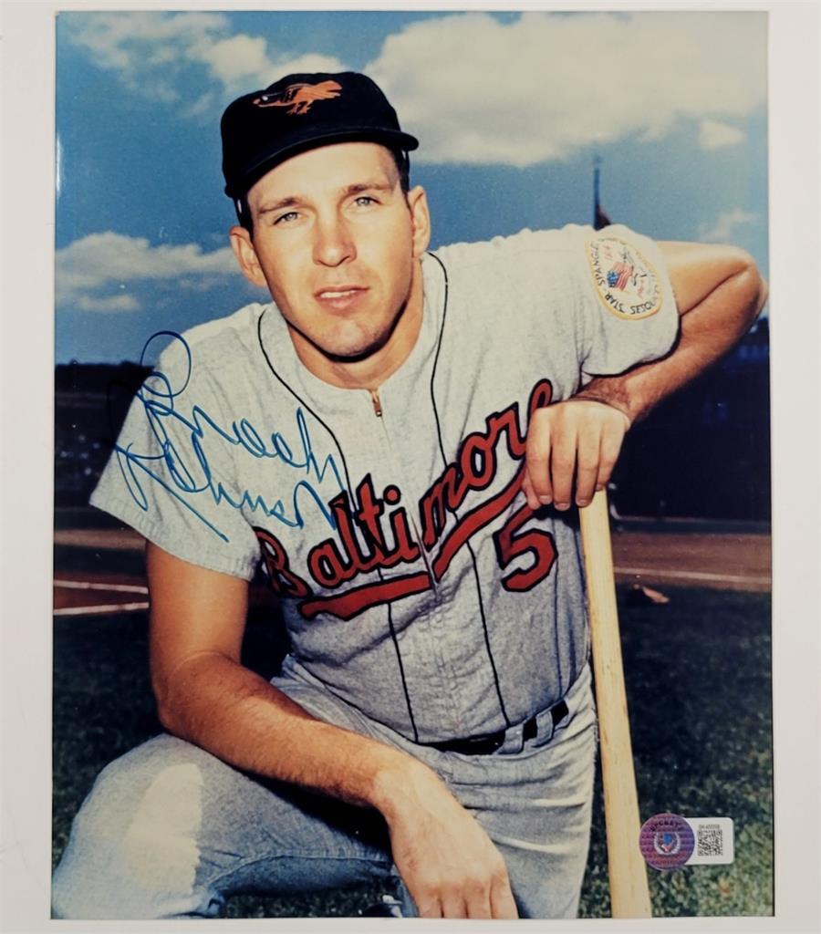 Brooks Robinson signed Baltimore Orioles 8x10 Photo autograph ~ BAS Beckett