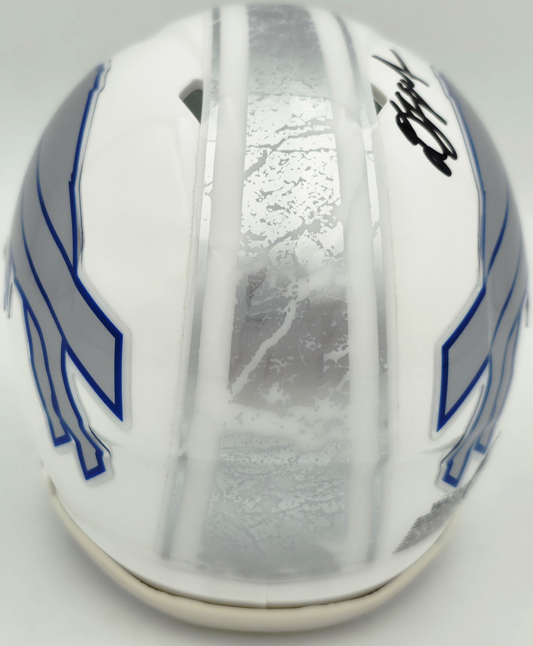 DJ Moore Signed Buffalo Bills White Rivalries Speed Mini Helmet Beckett Witness