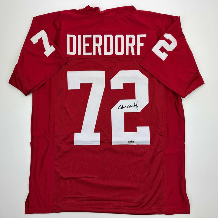 Facsimile Autographed Dan Dierdorf St. Louis Arizona Red Reprint Jersey Men's XL