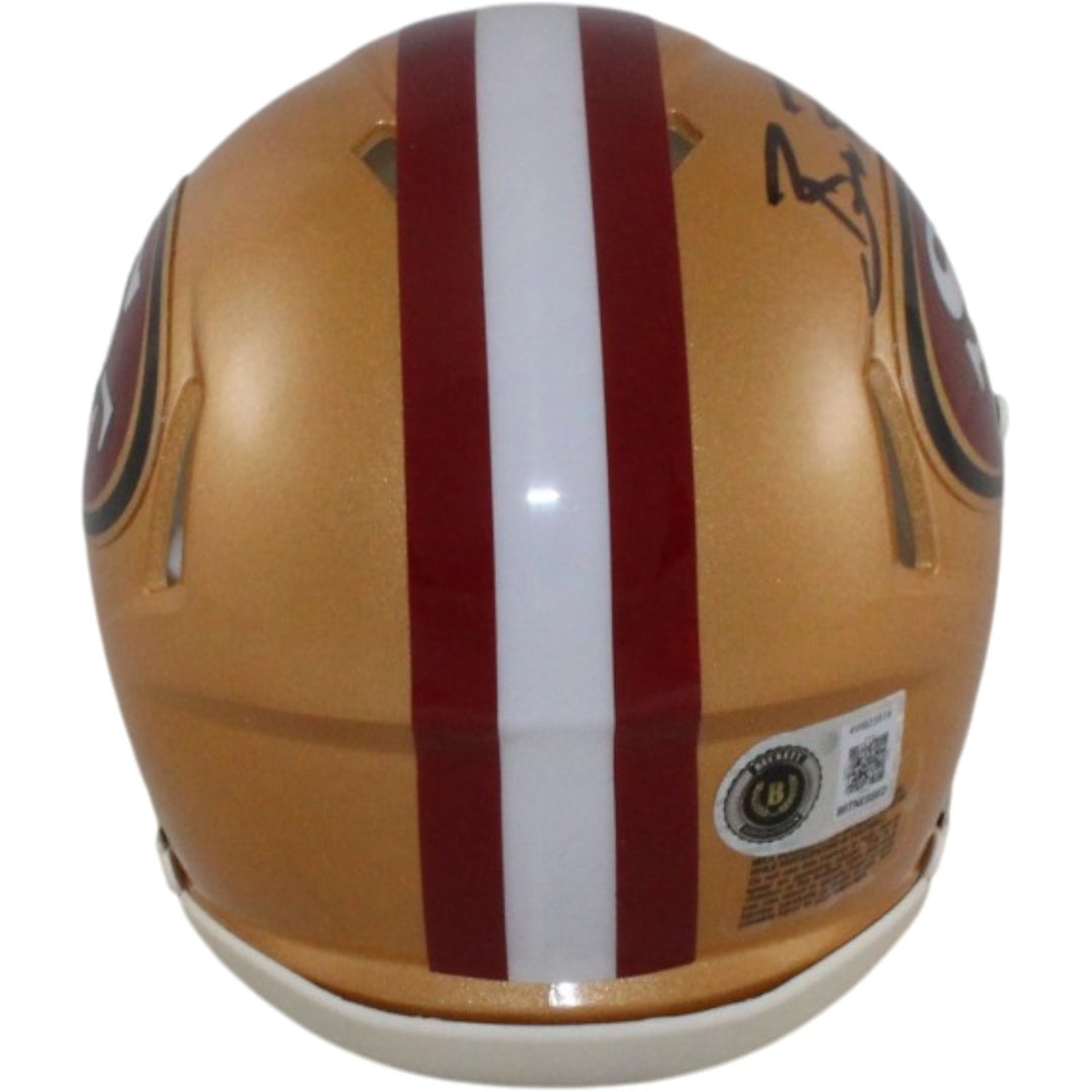 Brock Purdy Autographed San Francisco 49ers Mini Helmet Beckett Witness 56913