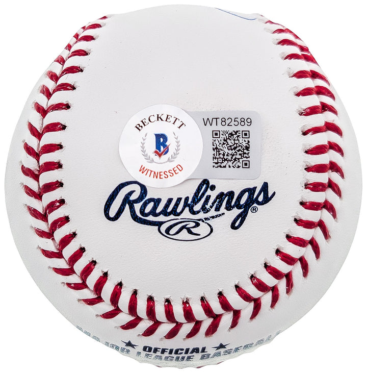 Andre Dawson Signed MLB Baseball Montreal Expos "77 NL ROY" Beckett