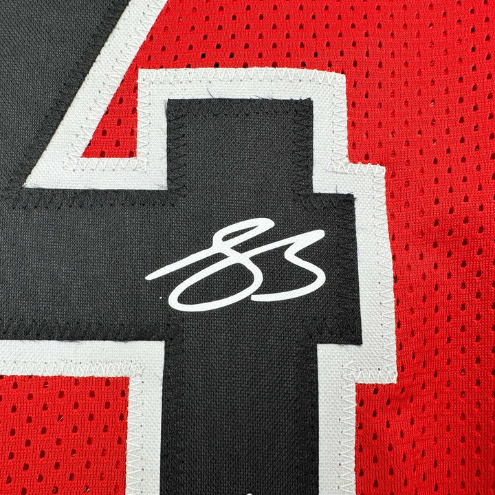 Facsimile Autographed Scottie Barnes Toronto Red Reprint Jersey Size Men's XL