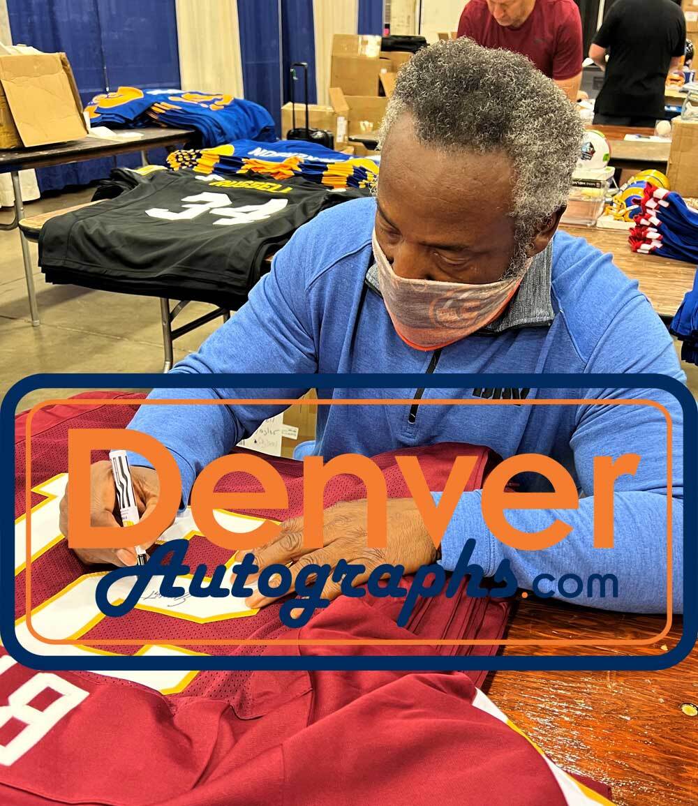 Earnest Byner Autographed/Signed Pro Style Red XL Jersey Beckett 35502