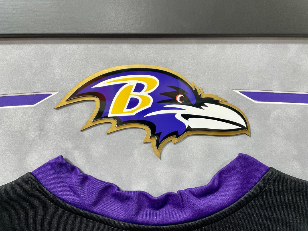 Ray Lewis Autographed Baltimore Ravens Jersey Framed BAS Signed Memorabilia