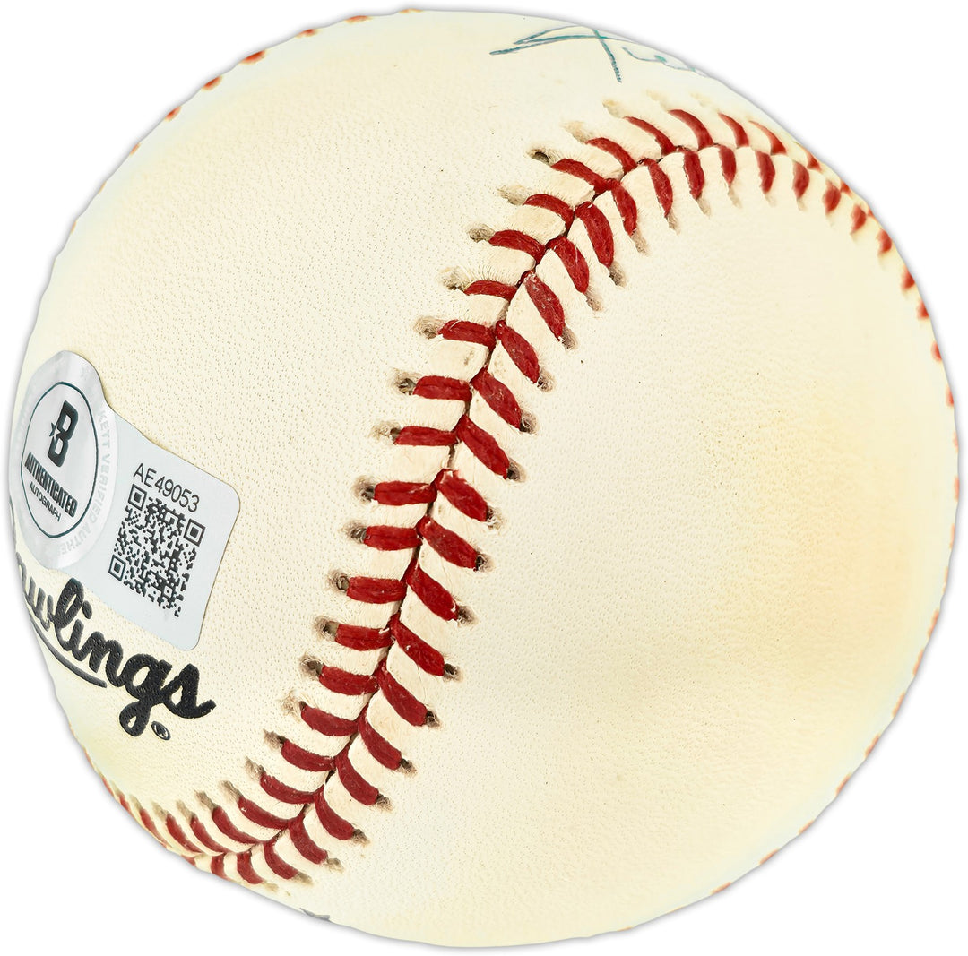 Willie Mays Signed NL Baseball San Francisco Giants Beckett