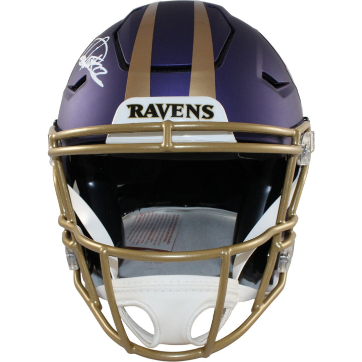 Derrick Henry Signed Baltimore Ravens 24 ALT SpeedFlex Helmet Beckett WIT 57931