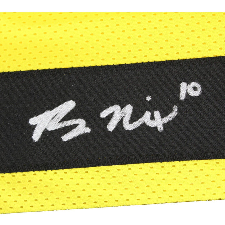 Bo Nix Autographed Oregon Ducks Yellow Alternate Jersey BAS COA Signed Broncos