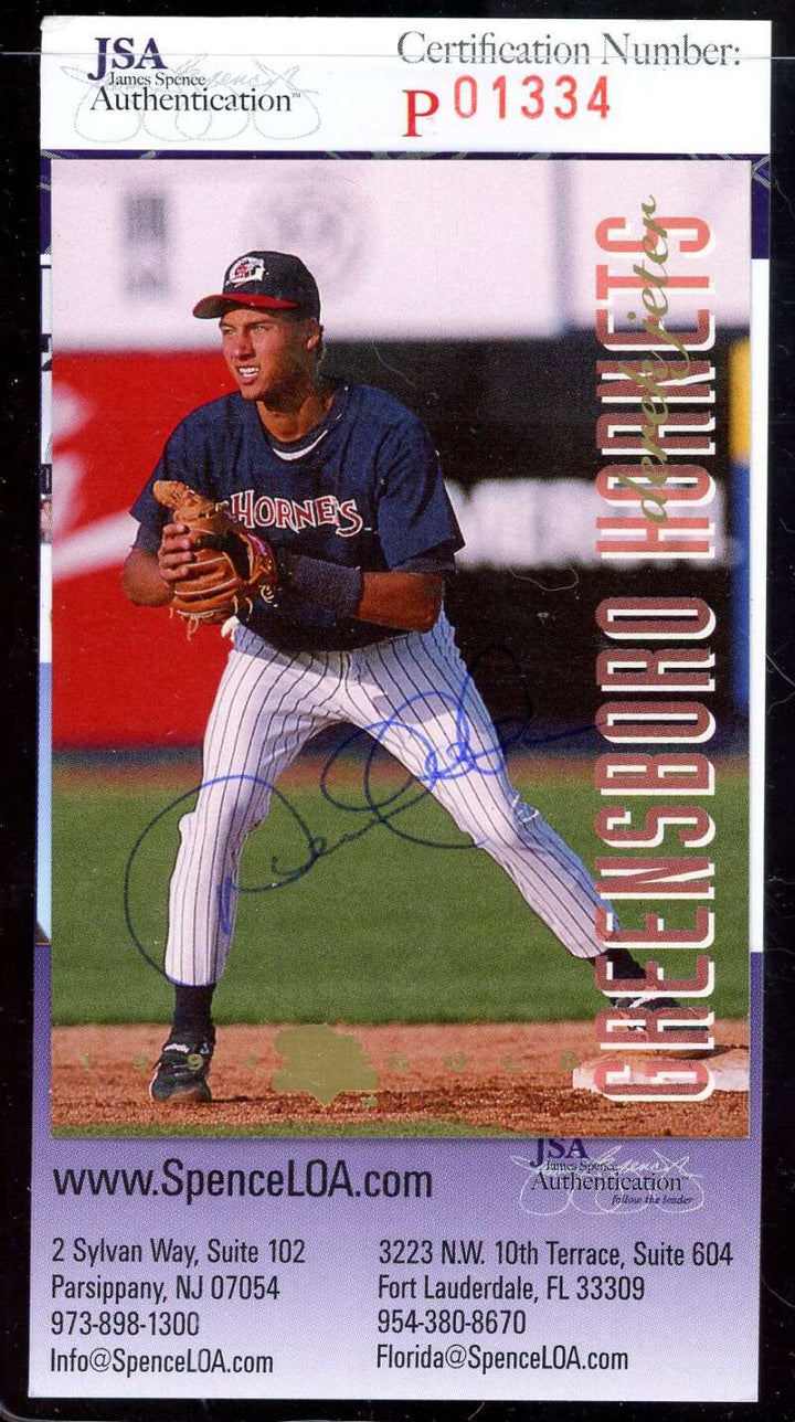 Derek Jeter JSA Coa Signed 1994 Classic Autograph