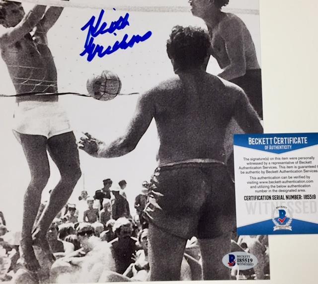 KEITH ERICKSON Team USA Volleyball Signed 8x10 Photo w/ BAS Beckett Witness COA