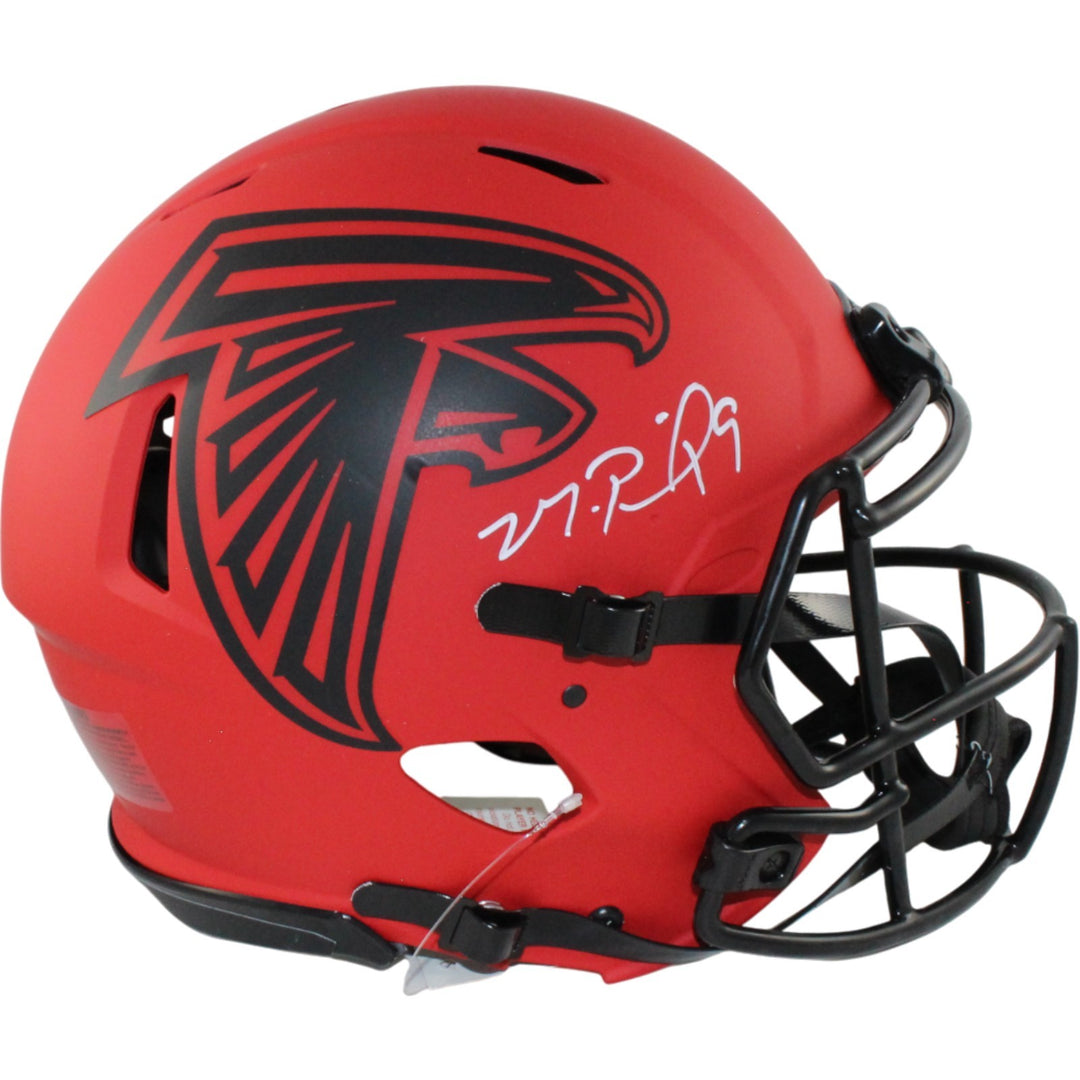 Michael Penix Autographed Atlanta Falcons Authentic Rave Helmet Beckett 54778