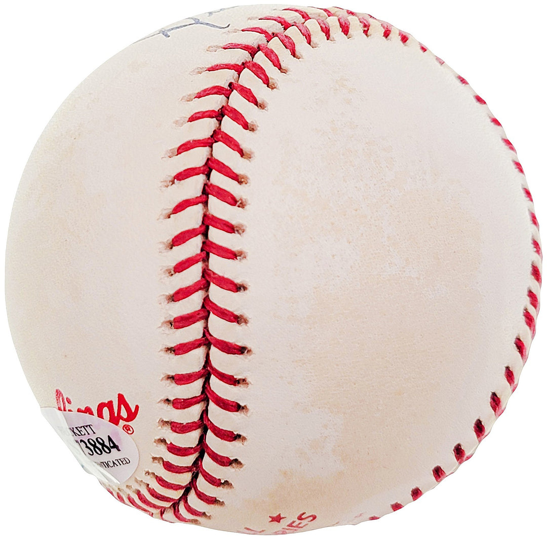 Dick Williams Signed Official 1984 WS Logo Baseball San Diego Padres Beckett