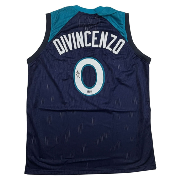 Autographed/Signed Donte Divincenzo Minnesota Blue Jersey Beckett BAS COA