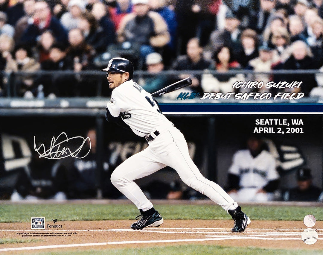 Ichiro Suzuki Autographed Signed 16x20 Photo Seattle Mariners MLB Debut IS Holo