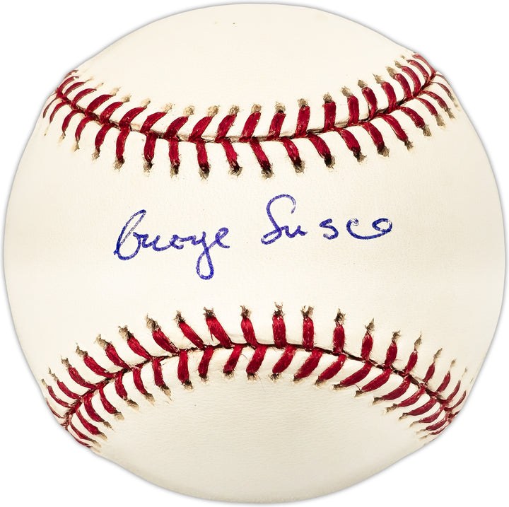 George Susce Autographed Signed MLB Baseball Boston Red Sox Beckett QR #BL93584