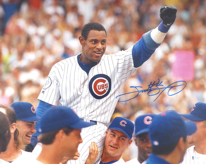 Sammy Sosa Autographed Signed 16x20 Photo Chicago Cubs Beckett BAS