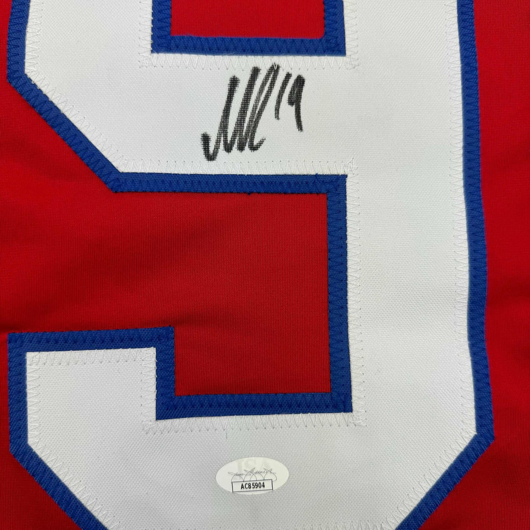 Autographed/Signed Nicklas Backstrom Washington Red Retro Jersey JSA COA