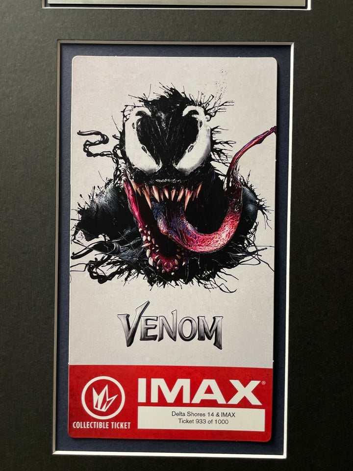 Tom Hardy Autographed "Venom" Authentic Movie Poster IMAX Framed JSA COA Signed