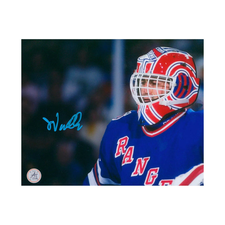 John Vanbiesbrouck Signed New York Rangers Goalie Mask Profile 8x10 Photo