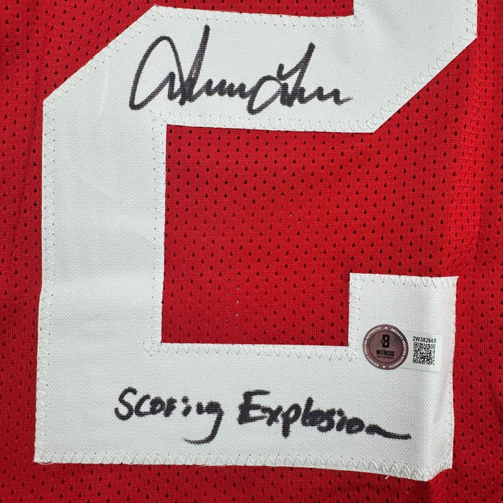 Autographed/Signed Irving Fryar Nebraska Red College Jersey BAS COA