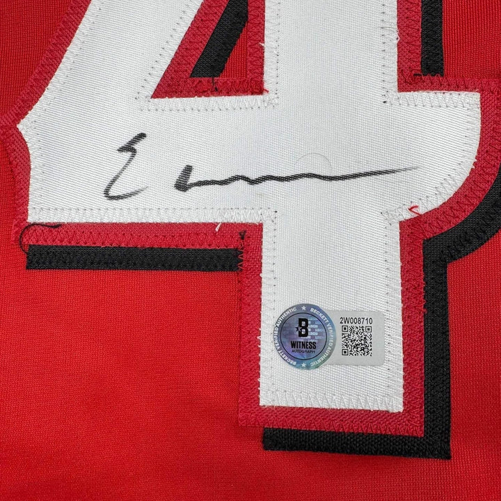 Framed Autographed/Signed Elly De La Cruz 35x39 Cincinnati Red Jersey COA