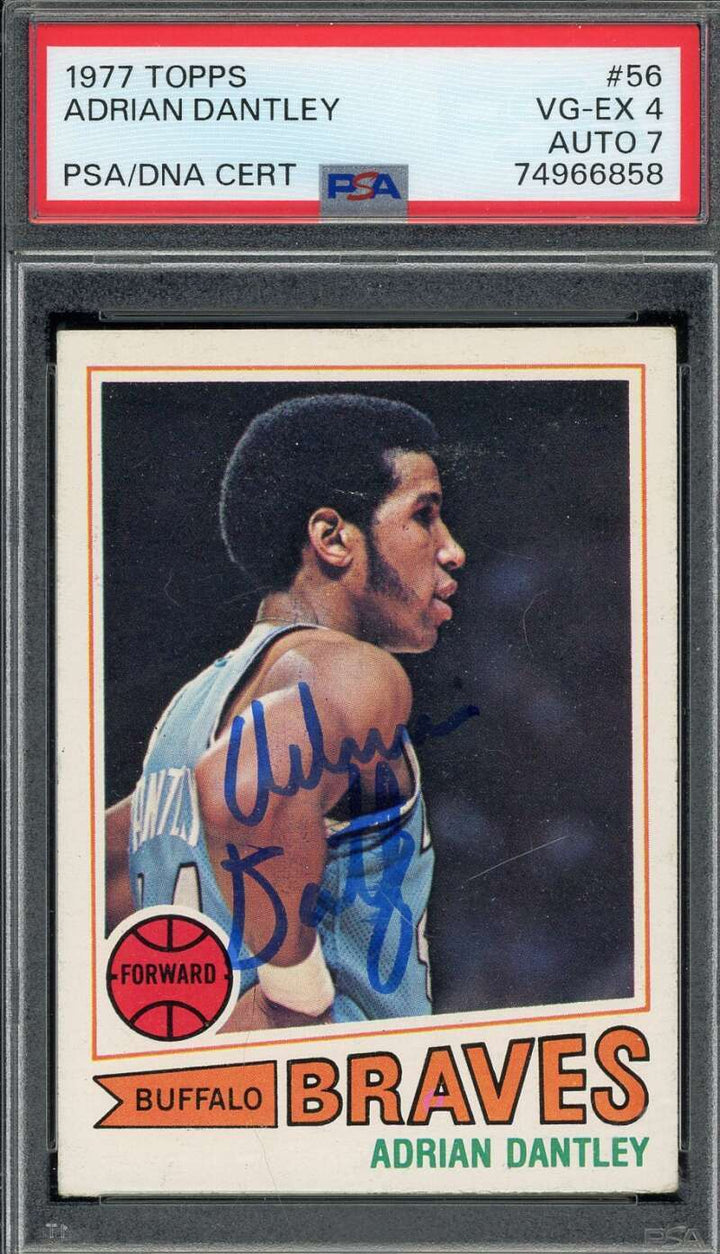 Adrian Dantley PSA DNA Signed 1977 Topps Rookie Autograph