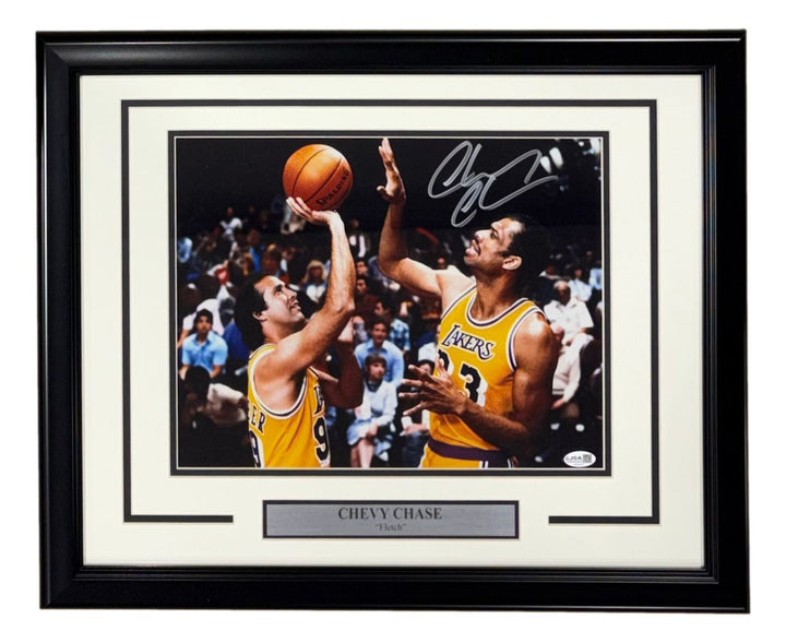 Chevy Chase Signed Framed 11x14 Fletch Photo JSA QR