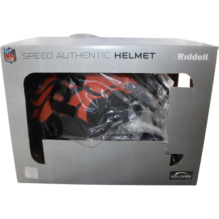 John Elway Autographed Denver Broncos Pro Eclipse Helmet Beckett Witness 55254