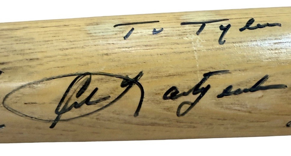 Carl Yastrzemski Signed Adirondack Big Stick Bat To Tyler Auto Hof COA Red Sox