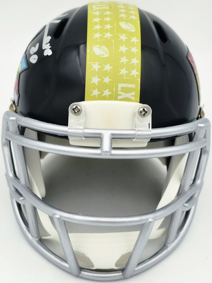 Julian Love Signed Seattle Seahawks Black SB LX Logo Speed Mini Helmet MCS Holo