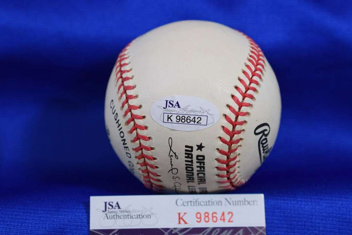 Gene Oliver JSA COA Autograph National League Signed Baseball 1959-63 Cardinals