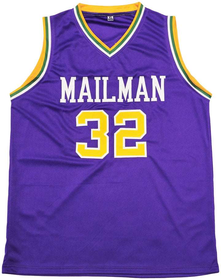 Utah Jazz Karl Malone Autographed Signed Purple Jersey JSA